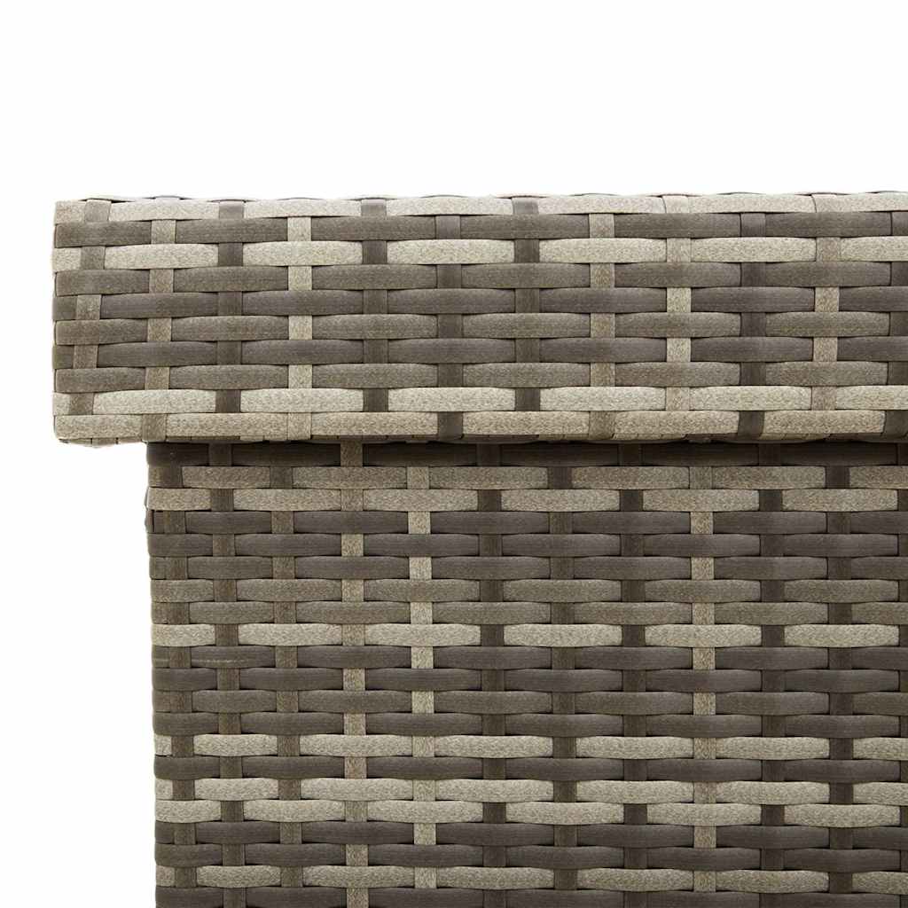 Garden Storage Box With Wheels Poly Rattan