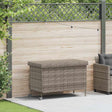 Garden Storage Box With Wheels Poly Rattan
