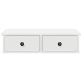 Wall Shelf With Drawers 60X25X15 Cm Engineered Wood
