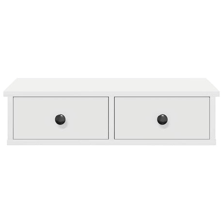 Wall Shelf With Drawers 60X25X15 Cm Engineered Wood