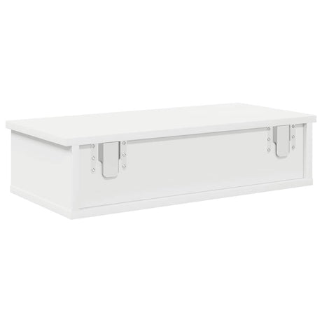 Wall Shelf With Drawers 60X25X15 Cm Engineered Wood