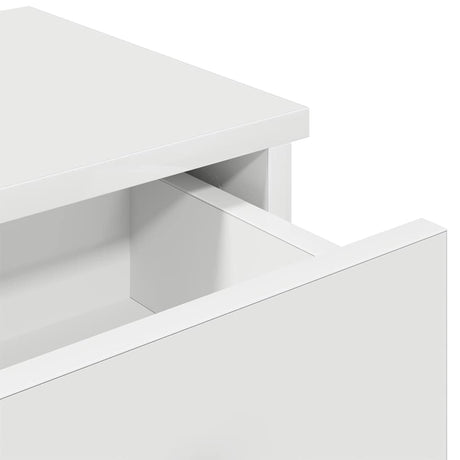 Wall Shelf With Drawers 60X25X15 Cm Engineered Wood