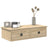 Wall Shelf With Drawers 60X25X15 Cm Engineered Wood