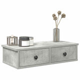 Wall Shelf With Drawers 60X25X15 Cm Engineered Wood