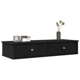 Wall Shelf With Drawers 60X25X15 Cm Engineered Wood
