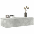 Wall Shelf With Drawers Engineered Wood