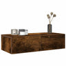Wall Shelf With Drawers Engineered Wood
