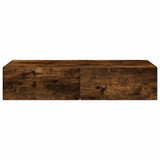 Wall Shelf With Drawers Engineered Wood