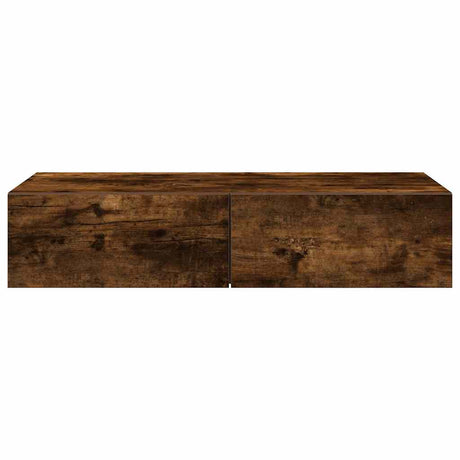 Wall Shelf With Drawers Engineered Wood