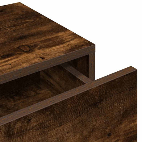 Wall Shelf With Drawers Engineered Wood