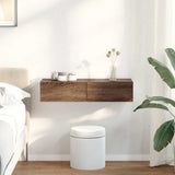 Wall Shelf With Drawers Engineered Wood