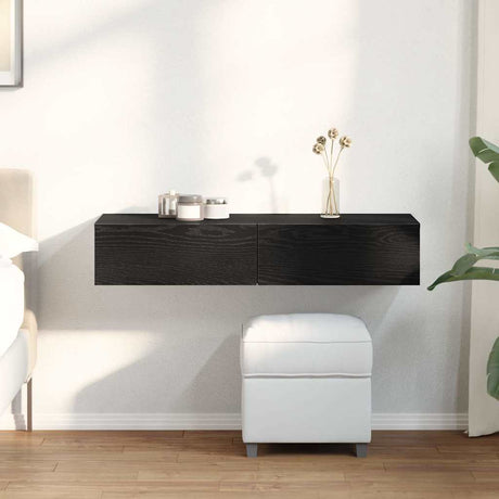 Wall Shelf With Drawers Engineered Wood