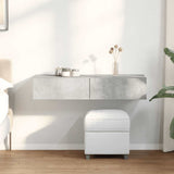 Wall Shelf With Drawers Engineered Wood