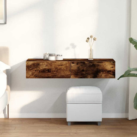 Wall Shelf With Drawers Engineered Wood