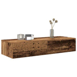 Wall Shelf With Drawers Engineered Wood