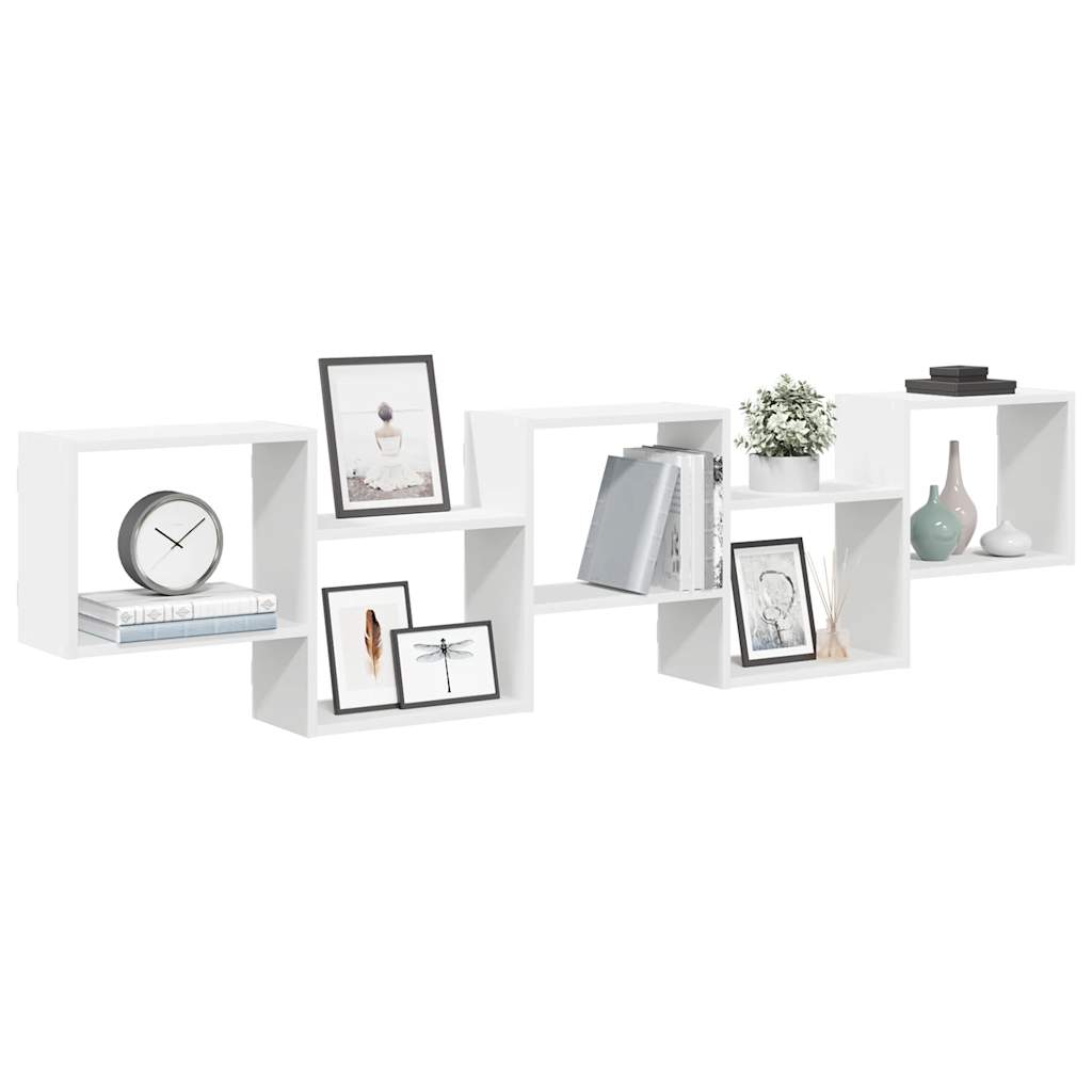 Wall Cube Shelf 5 Compartments Engineered Wood