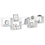 Wall Cube Shelf 5 Compartments Engineered Wood