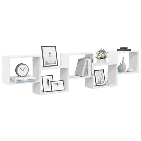 Wall Cube Shelf 5 Compartments Engineered Wood