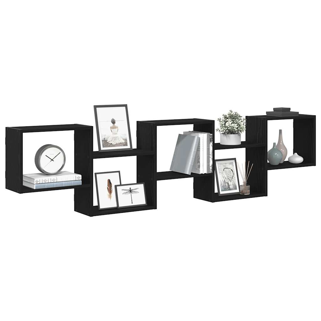 Wall Cube Shelf 5 Compartments Engineered Wood