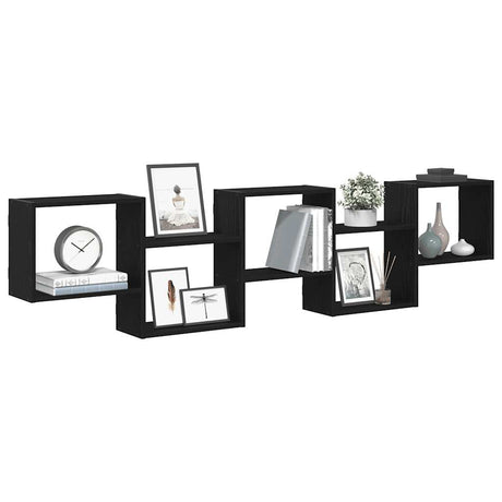Wall Cube Shelf 5 Compartments Engineered Wood