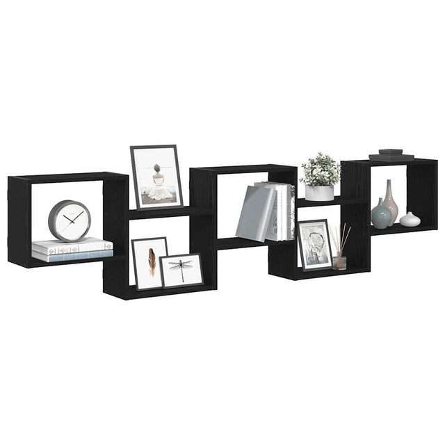 Wall Cube Shelf 5 Compartments Engineered Wood