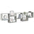 Wall Cube Shelf 5 Compartments Engineered Wood