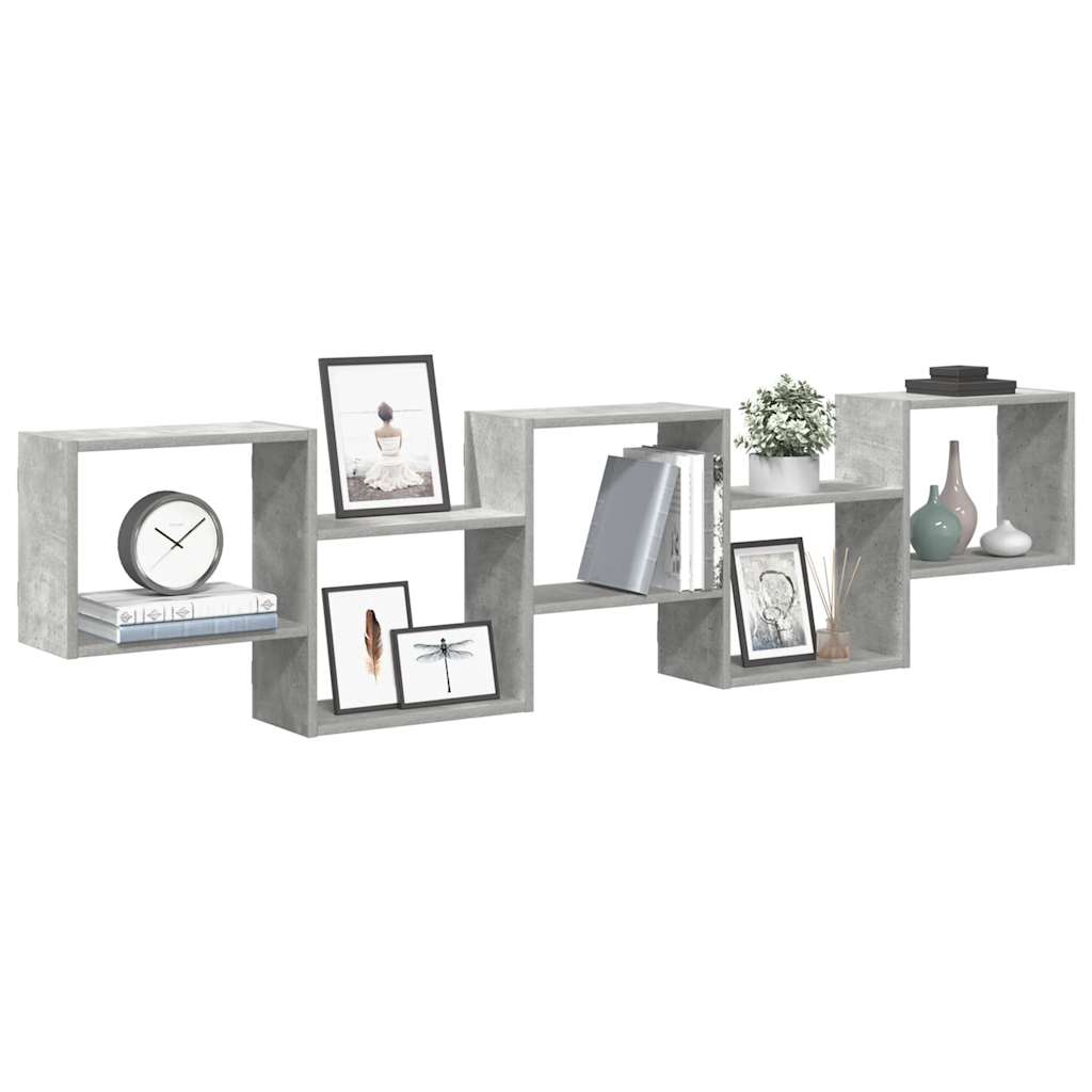 Wall Cube Shelf 5 Compartments Engineered Wood