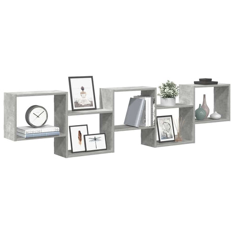 Wall Cube Shelf 5 Compartments Engineered Wood