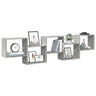 Wall Cube Shelf 5 Compartments Engineered Wood