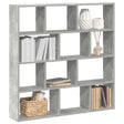 Wall Cube Shelf 12 Compartments Engineered Wood