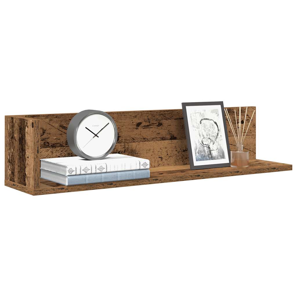 Wall Shelves 2 Pcs Engineered Wood