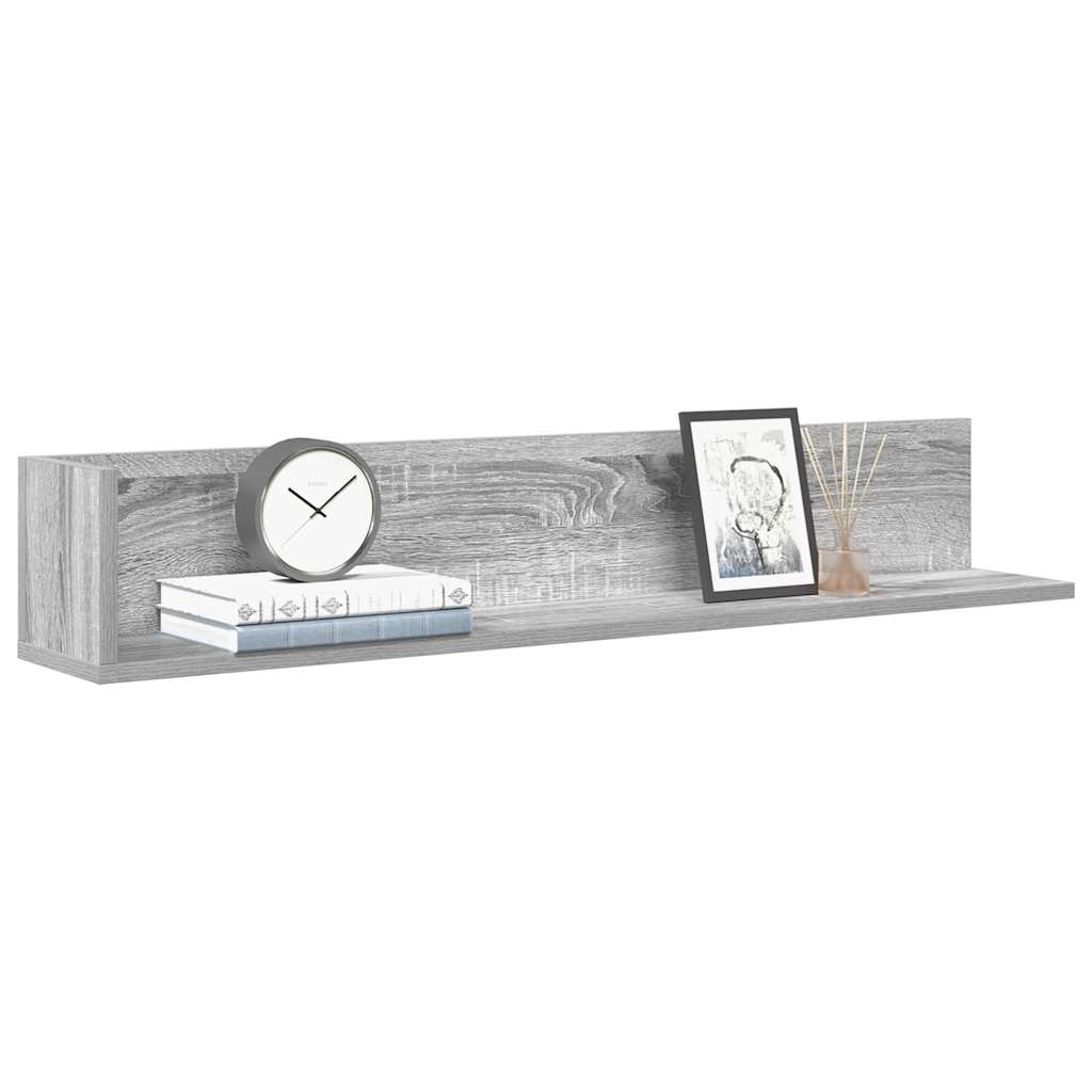 Wall Shelves 2 Pcs Engineered Wood