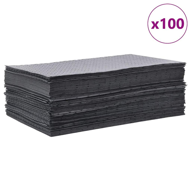 Oil Absorbent Pads 100 Pcs Grey 40X50 Cm