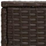 Garden Side Tables 3 pcs Brown Poly Rattan