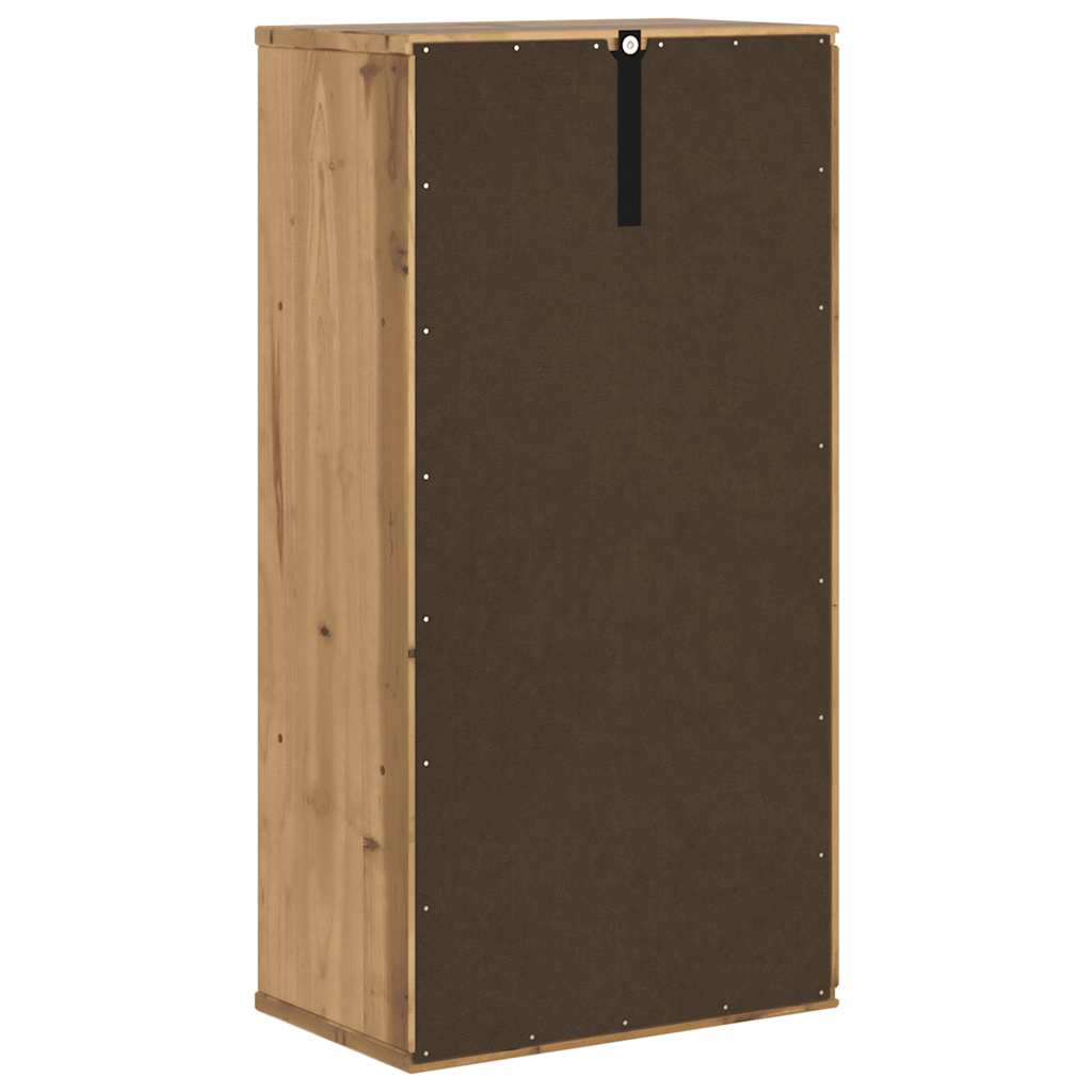 Side Cabinet Odda 40X24X79 Cm Solid Wood Pine