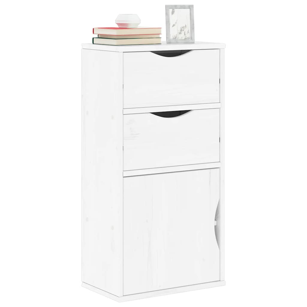 Side Cabinet Odda 40X24X79 Cm Solid Wood Pine
