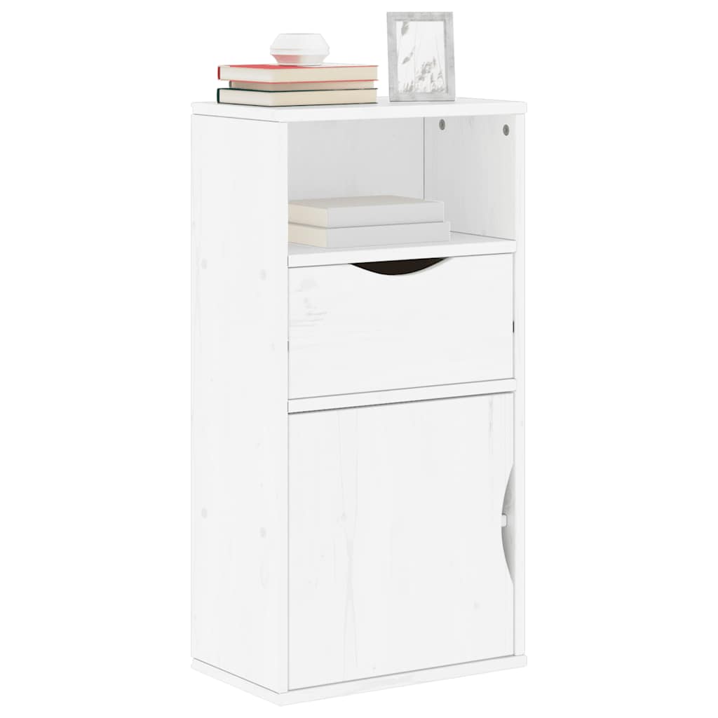 Side Cabinet Odda 40X24X79 Cm Solid Wood Pine