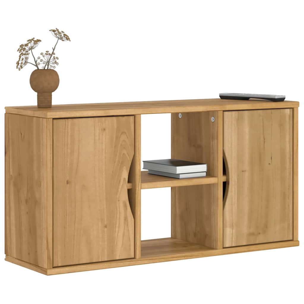 Tv Cabinet With Drawer Odda 79X24X40 Cm Solid Wood Pine