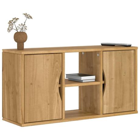 Tv Cabinet With Drawer Odda 79X24X40 Cm Solid Wood Pine