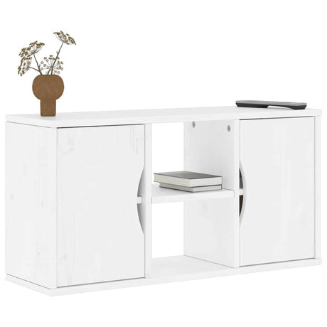 Tv Cabinet With Drawer Odda 79X24X40 Cm Solid Wood Pine