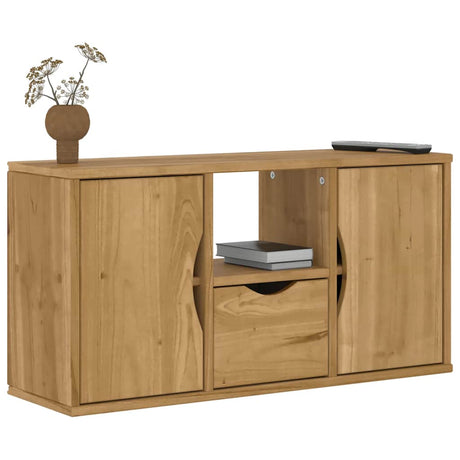 Tv Cabinet With Drawer Odda 79X24X40 Cm Solid Wood Pine