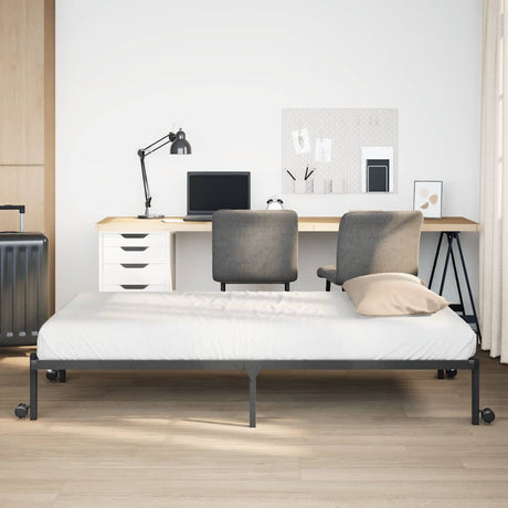 Bed Frame Without Mattress Foldable Steel