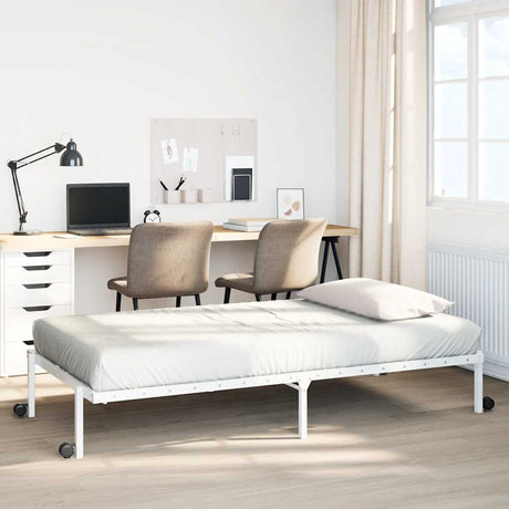 Bed Frame Without Mattress Foldable Steel
