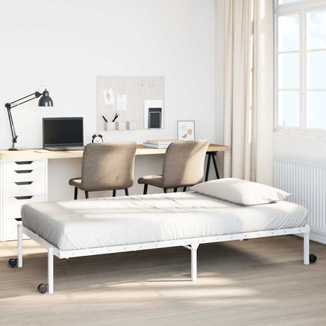 Bed Frame Without Mattress Foldable Steel