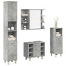 4 Piece Bathroom Furniture Set Engineered Wood