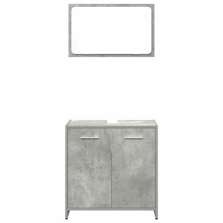 3 Piece Bathroom Furniture Set Engineered Wood