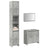 3 Piece Bathroom Furniture Set Sonoma Oak Engineered Wood