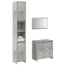 3 Piece Bathroom Furniture Set Sonoma Oak Engineered Wood