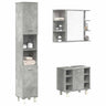 3 Piece Bathroom Furniture Set Engineered Wood
