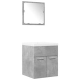3 Piece Bathroom Furniture Set Engineered Wood